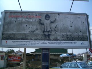 Billboard in Phnom Penh